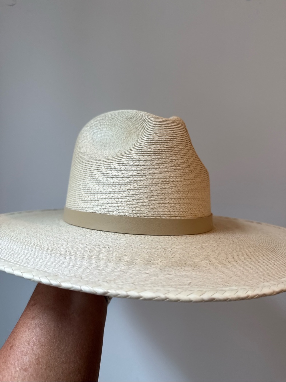 GIGI PIP Neutral Rancher Straw Hat with Leather Band - Picture 2 of 7